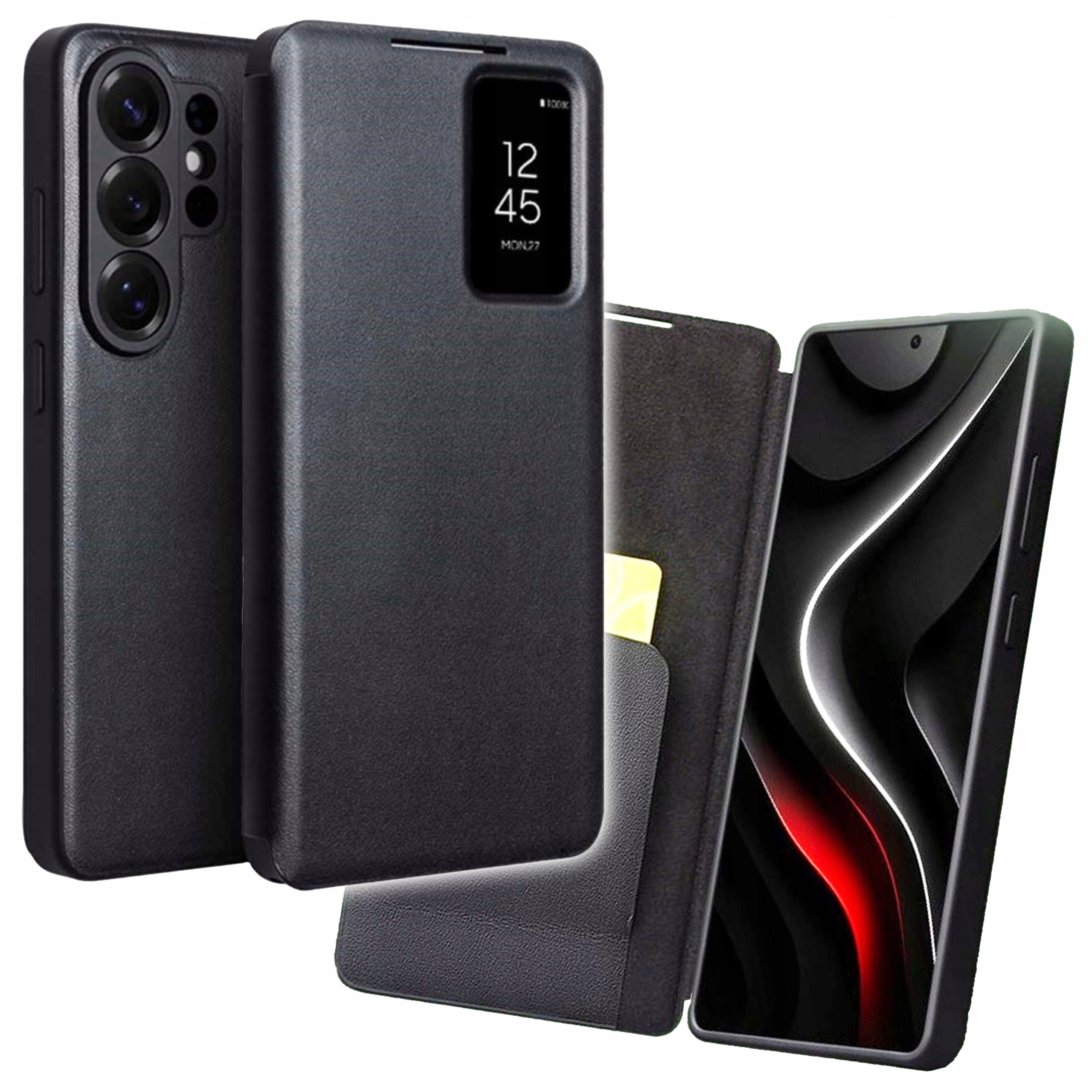 Qialino Kožené Flipové Pouzdro Smart View Leather Case Pro Galaxy S26 Ultra