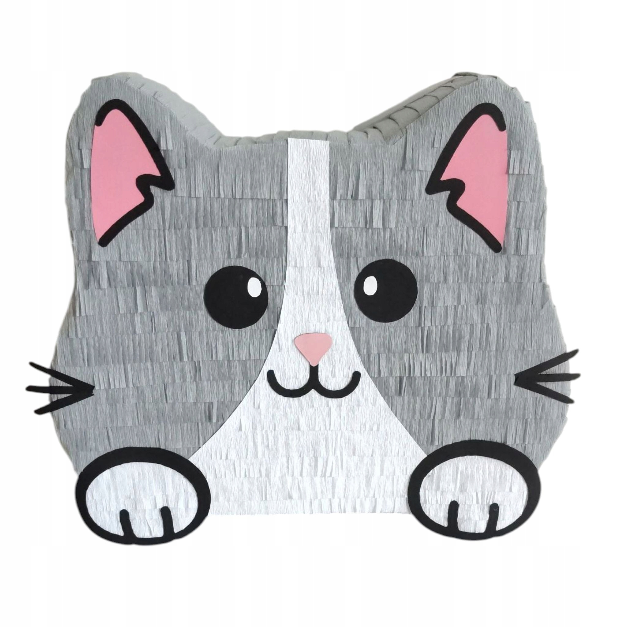 Piniata kot Urodziny Dziecka pinata cat kotek kitty Handmade 40x35x10