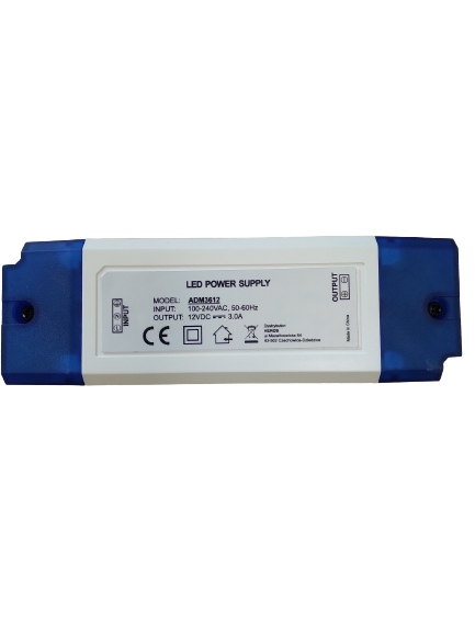 

Zasilacz Meblowy 12V 3A 36W Do Taśm Led