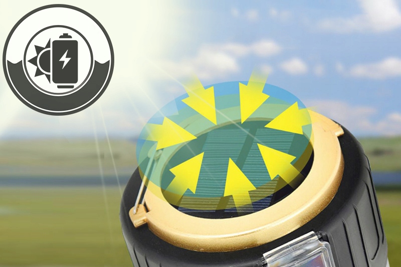 LAMPA LED OGRÓD TARAS BIWAK KEMPING NAMIOT SOLARNA Materiał tworzywo sztuczne