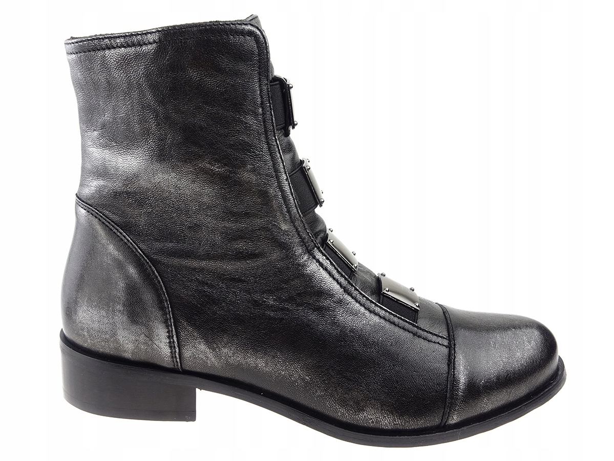 

Eksbut botki sztyblety 3520 czarny, srebrny New 37