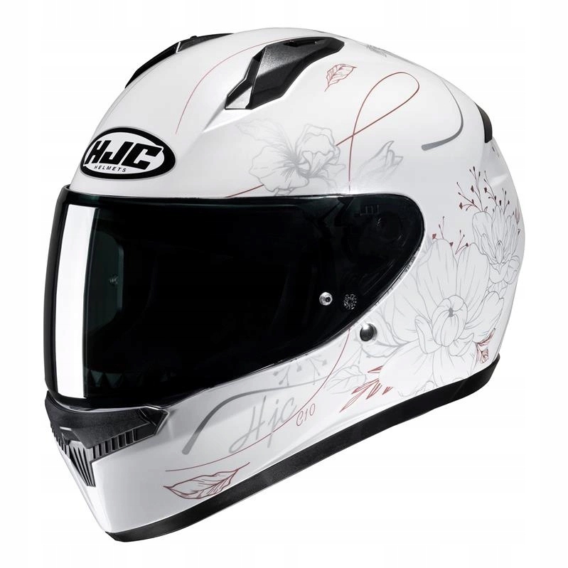 Motocyklová prilba Hjc C10 Epik White biela zlatá strieborná Darčeky