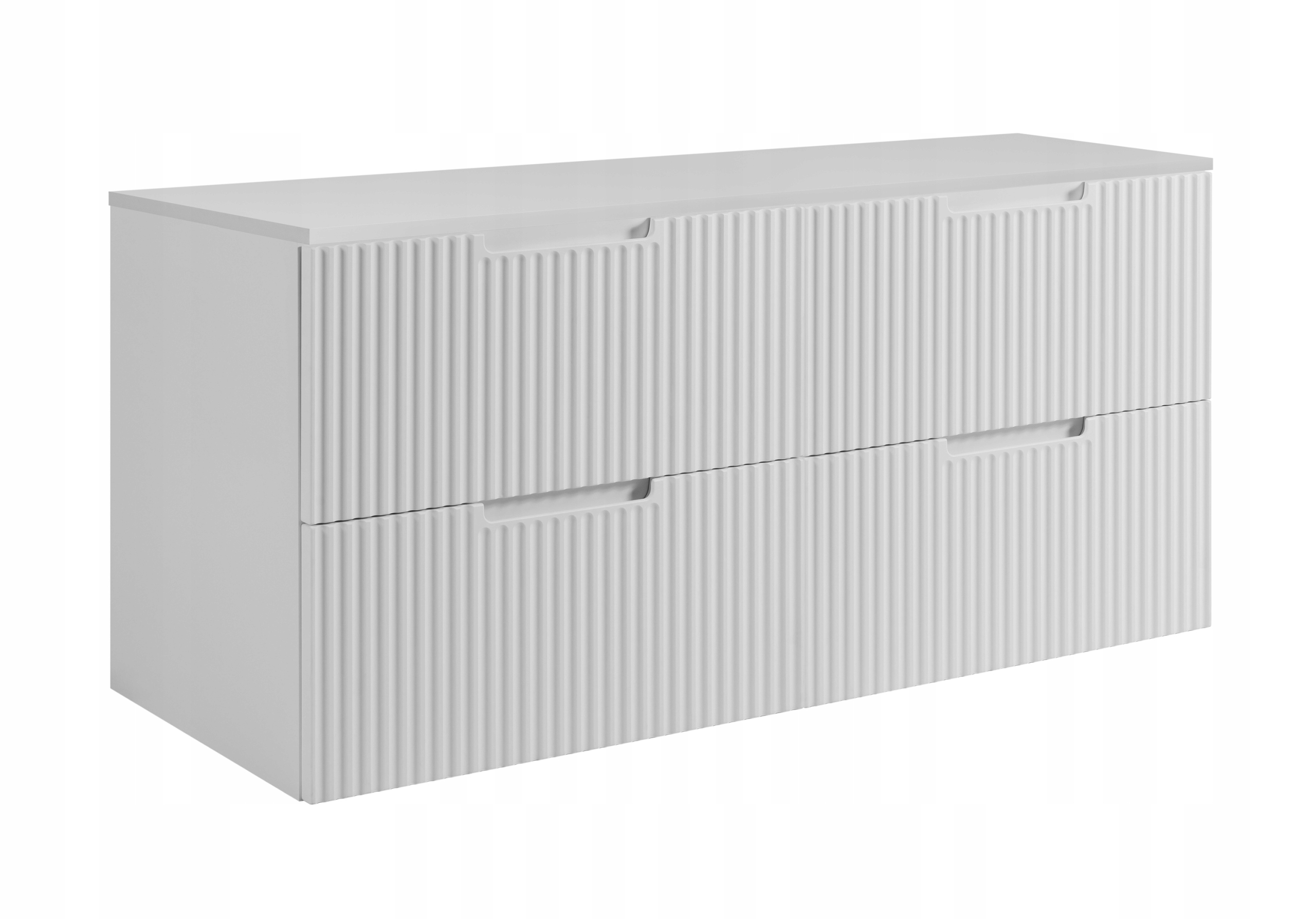 Koupelnová skříňka Pod Umyvadlo 160 bílá Rýhovaná Přední Deska Mdf
