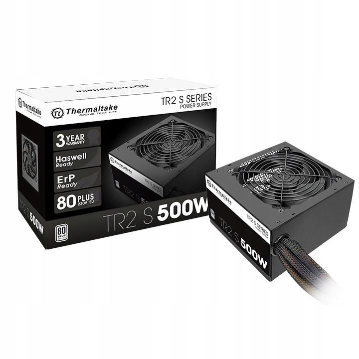 Chłodzenie TR2 S Black 500W (80+ 230V Eu, 2xPEG, 120mm, Single Rail)