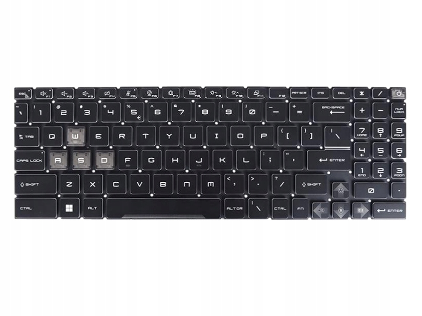 Klávesnica Pre Msi GF66 GF76 Pulse GL66 Msi Bravo 15 MS-1584 MS-17L1 Led Rgb