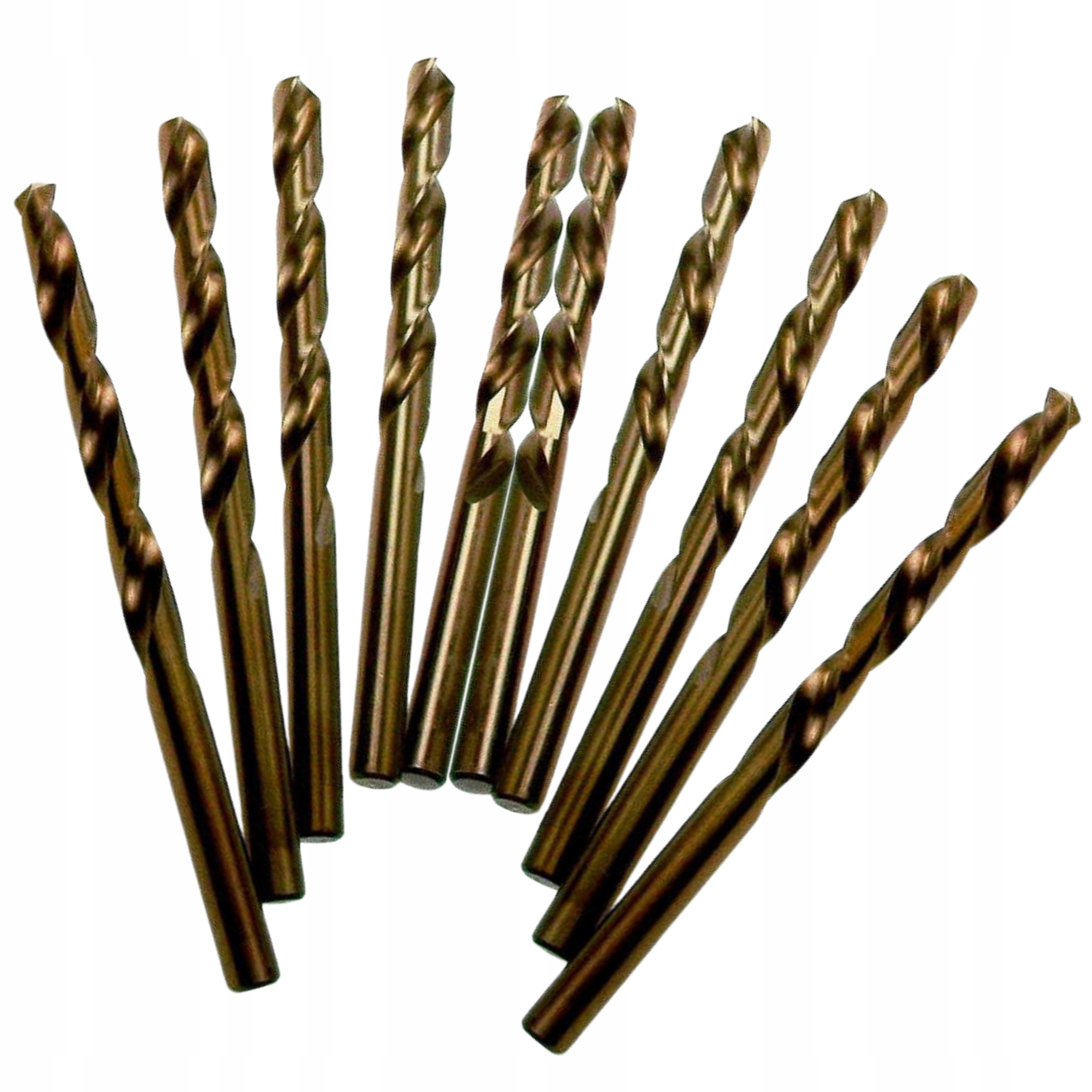 Wiertła Kobaltowe HSS-Co Do Wiercenia W Metalu Aluminium Stali 10,0 5szt