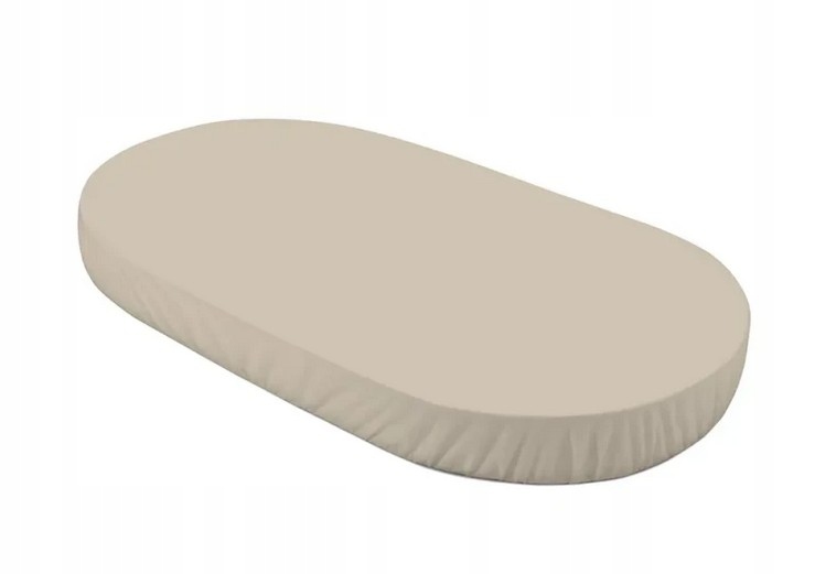 Waldin Prześcieradło z bawełny organicznej Owal 123x73cm Dark Beige