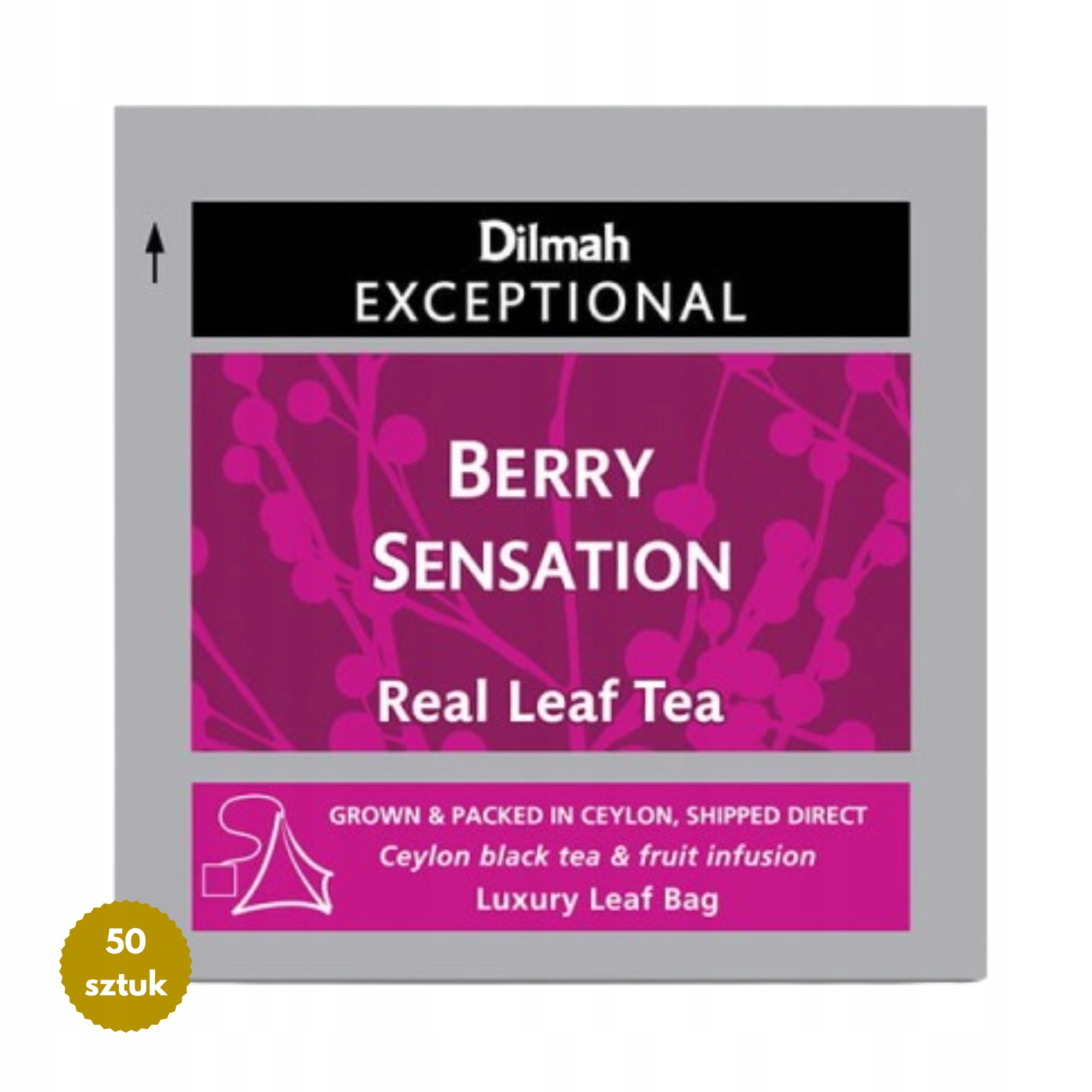 Herbata Czarna Dilmah Exceptional Jagoda Truskawka Malina 50 Kopert