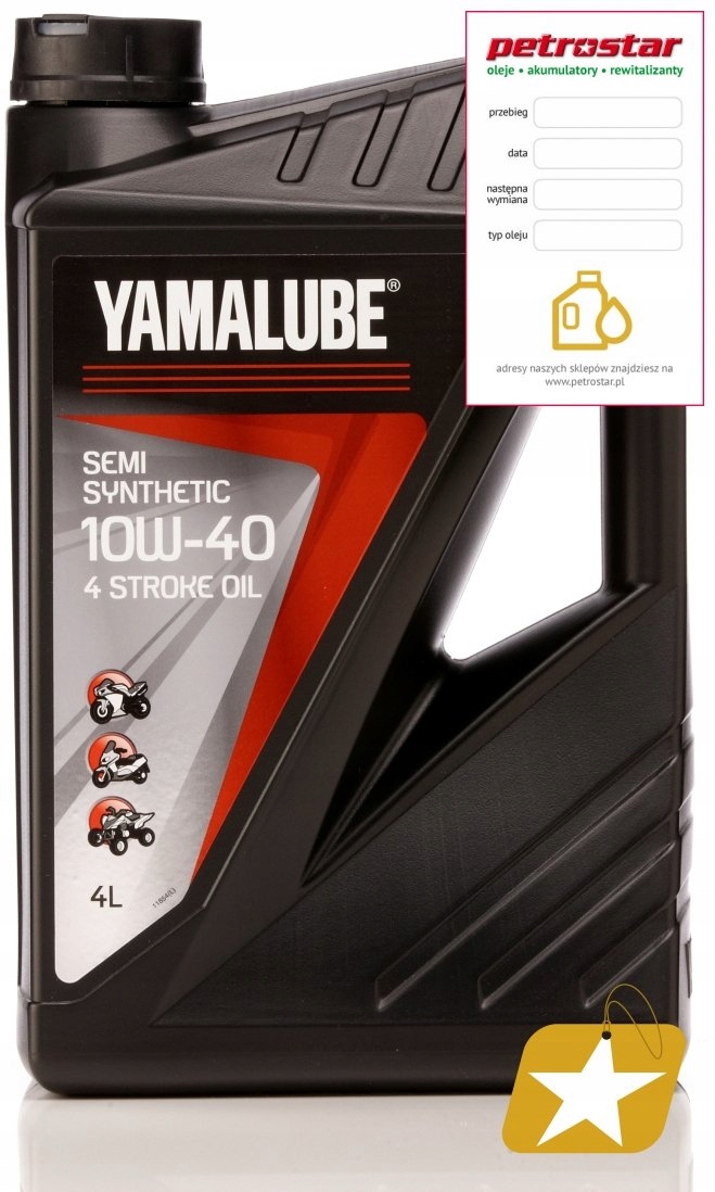 Yamalube S4 10W40 4L Polosyntetický Materiál