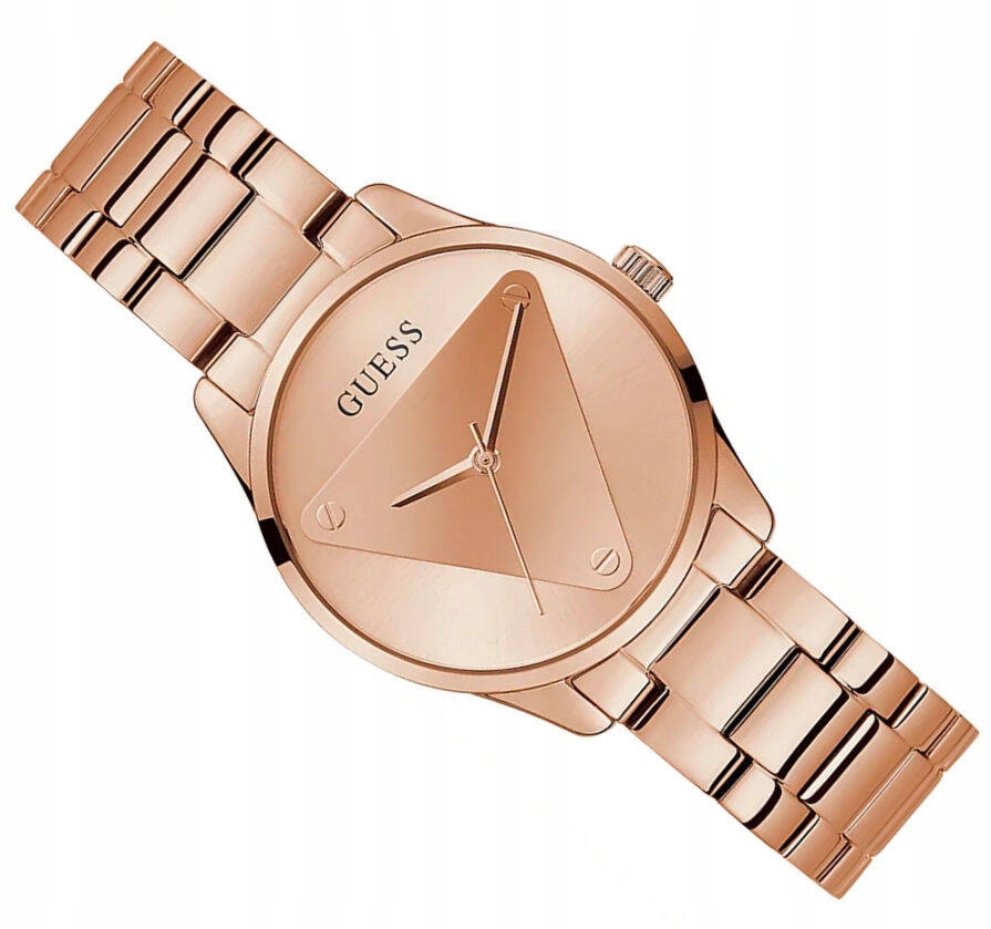 Dámské Elegantní Hodinky Guess Emblem GW0485L2 Růžové Zlato
