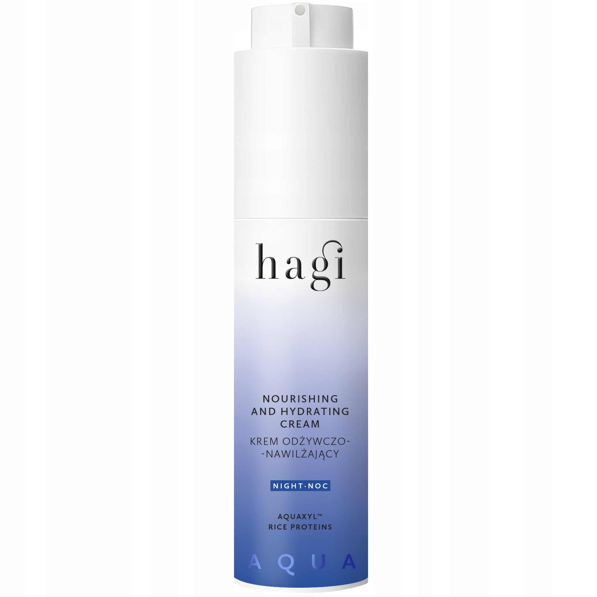 Hagi Aqua krém na obličej, vyživující a hydratační, noční 50 ml