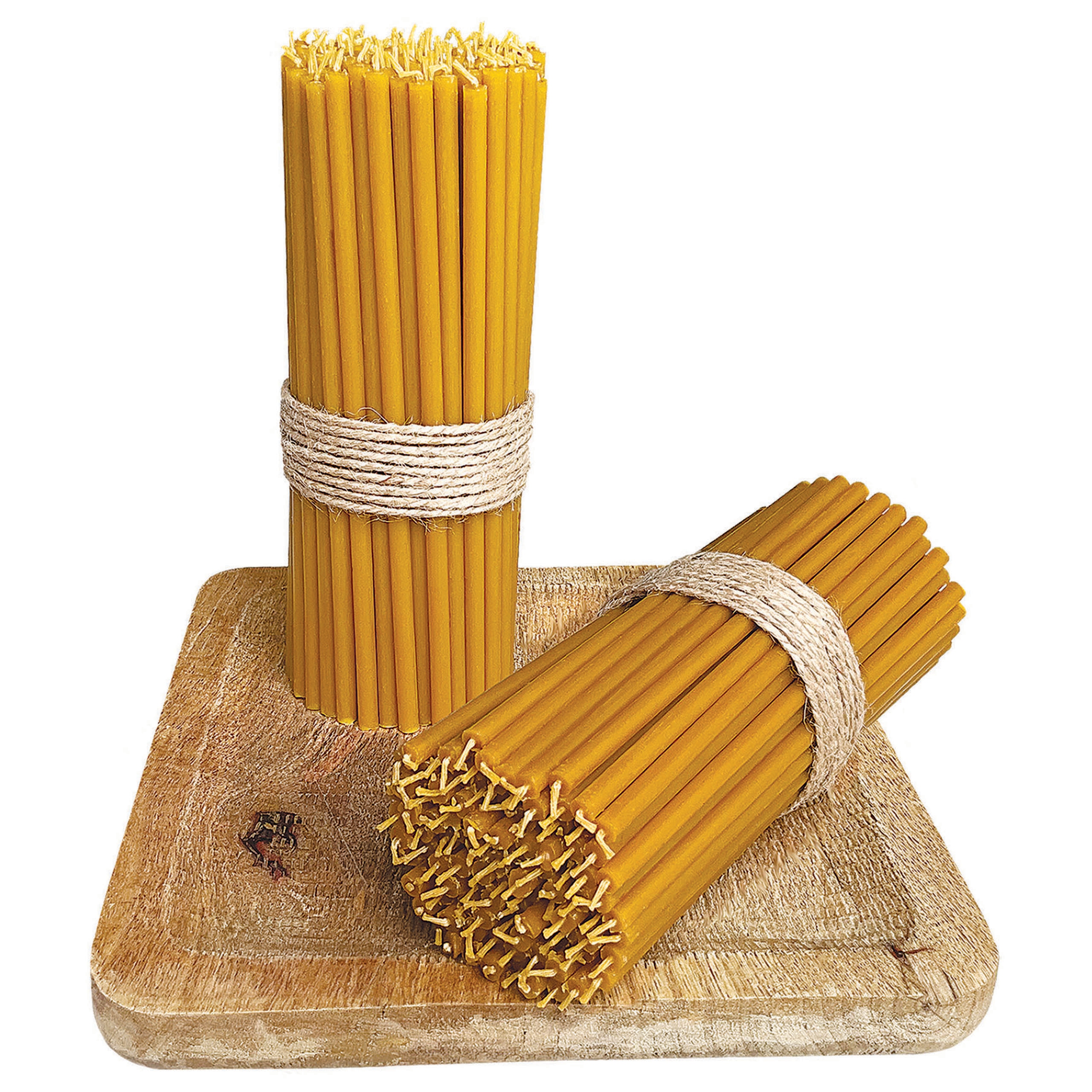 Svíčky ze včelího vosku Rituální přírodní církve tenké 17 cm 200 ks