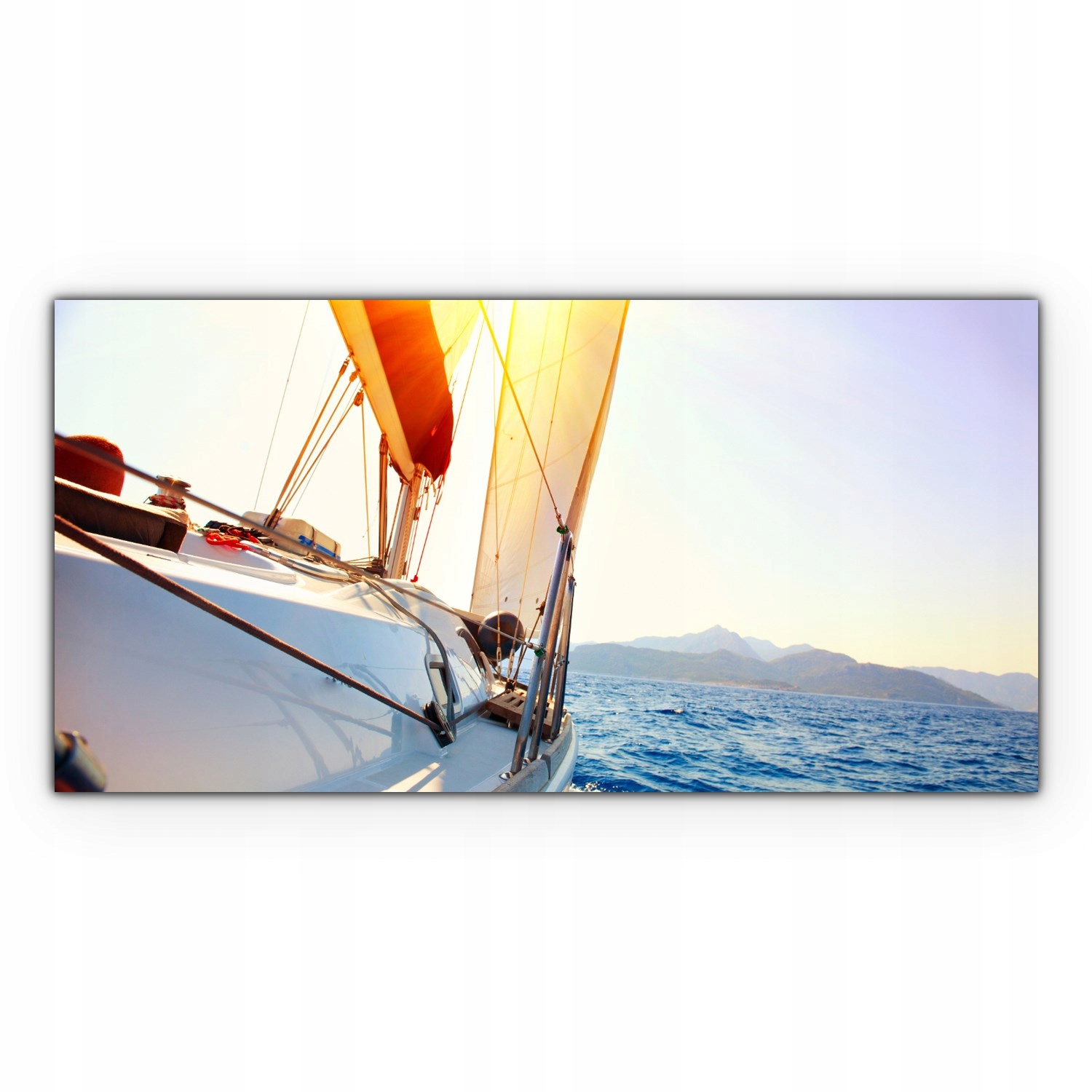 

Obraz na płótnie z foto 120x60 Jacht Zachód Słońca