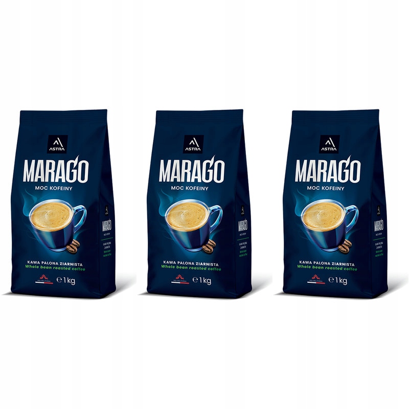 Zestaw 3x Astra Marago 1kg kawa ziarnista