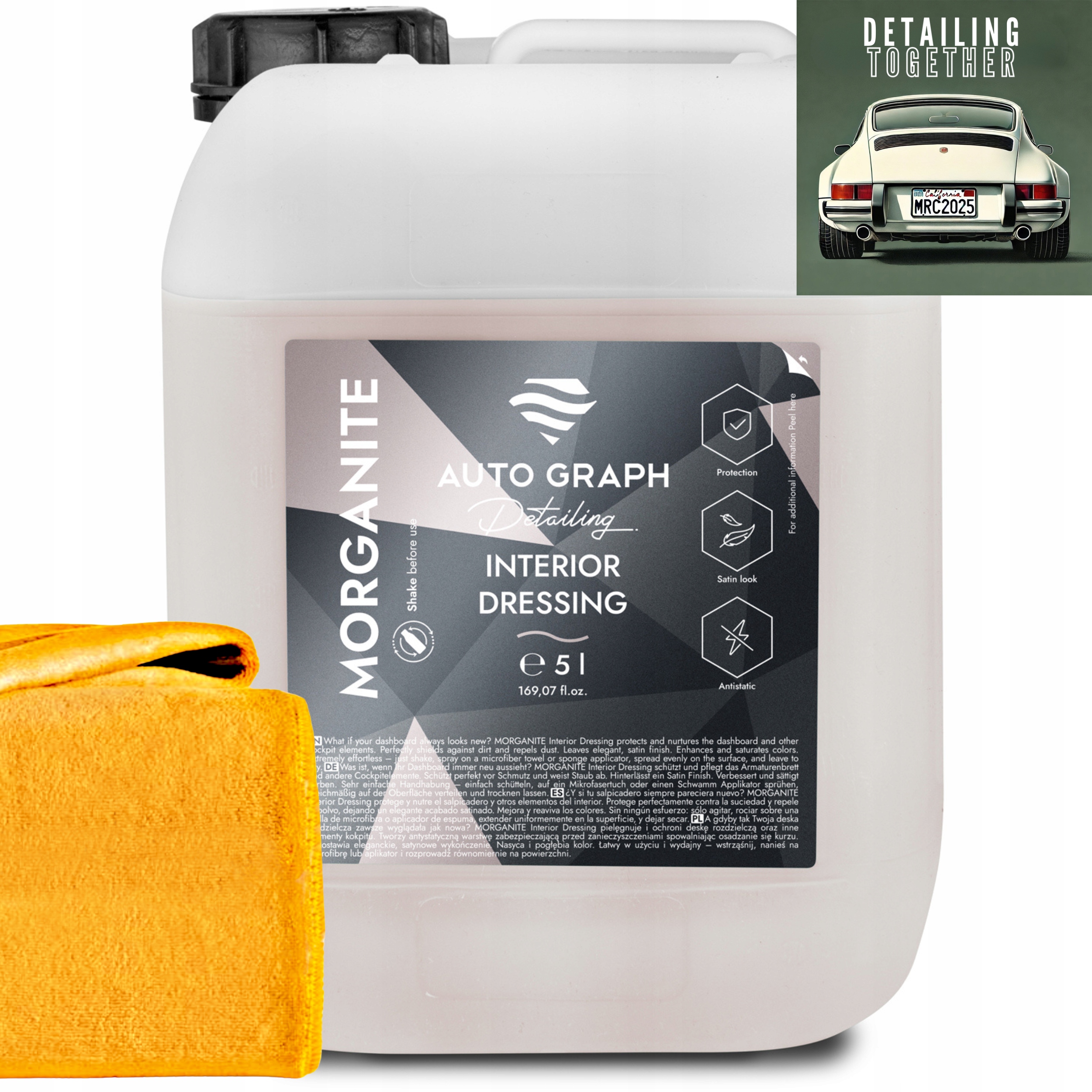 Auto Graph Morganite Interior Dressing pre vnútorné plasty Autá Satin 5L