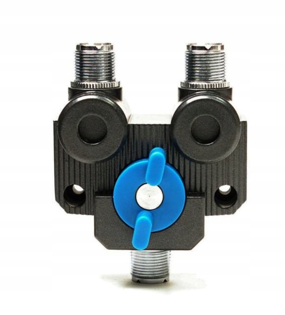 Przełącznik antenowy 2-pozycyjny Maas KAS-2-PL (0-1GHz) gniazda SO-329