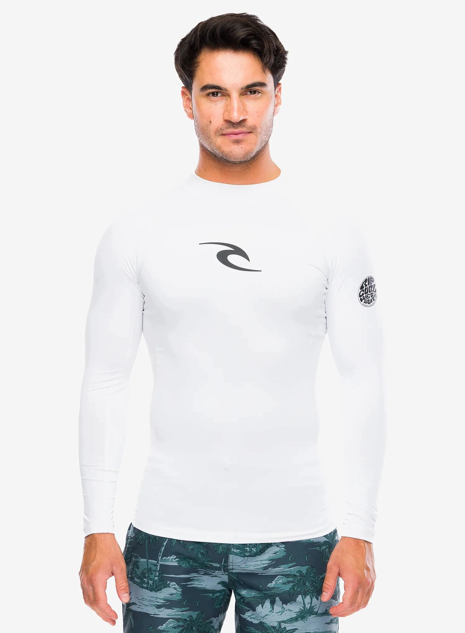 Dlouhý rukáv Rip Curl Lycra Waves Upf Perf L/s bílá S