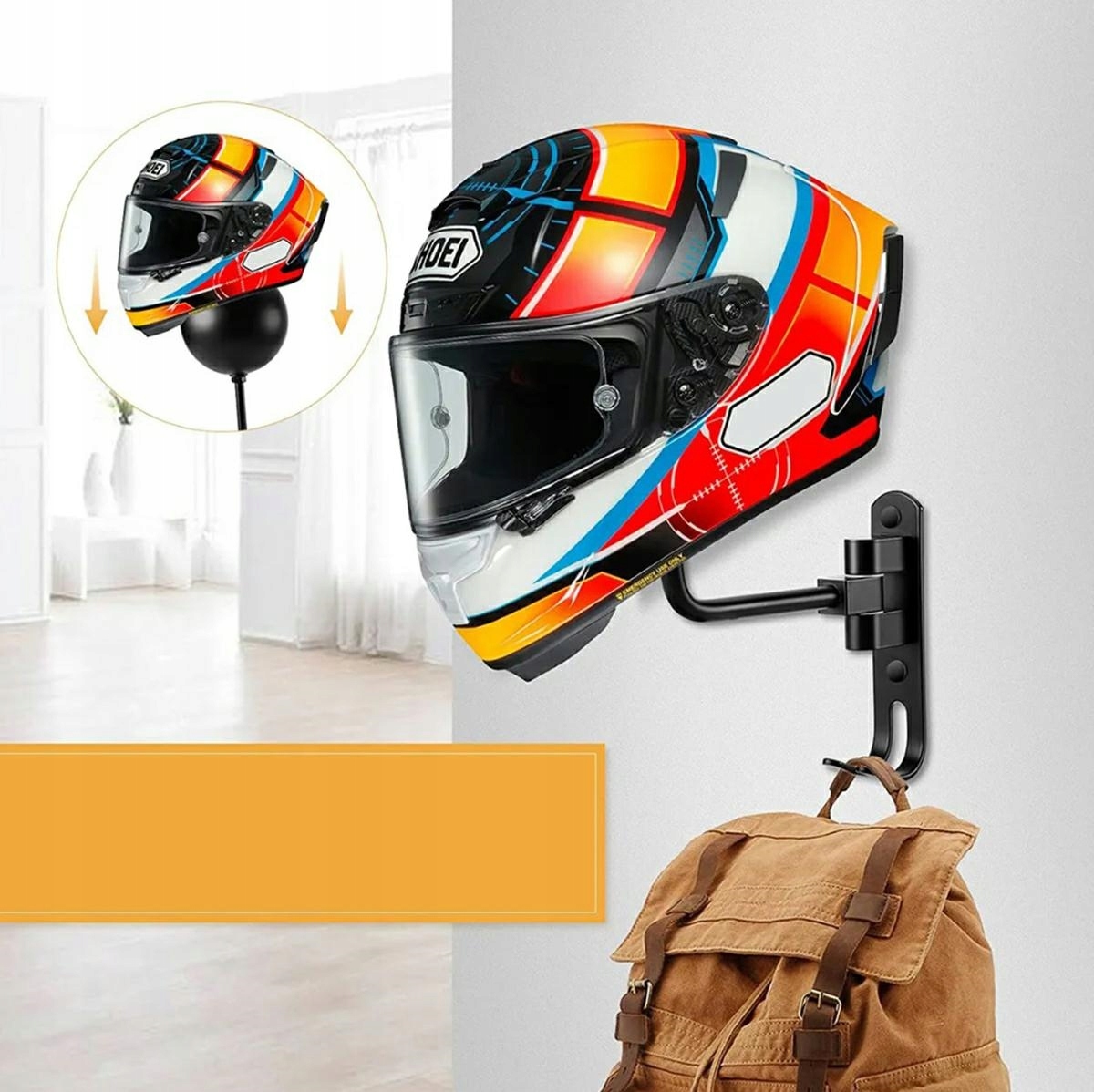 Uchwyt WIESZAK Na Kask Motocyklowy ROWEROWY Producent Aptel