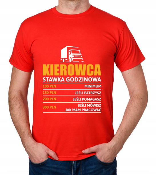 

koszulka Kierowca stawka godzinowa dostawczak