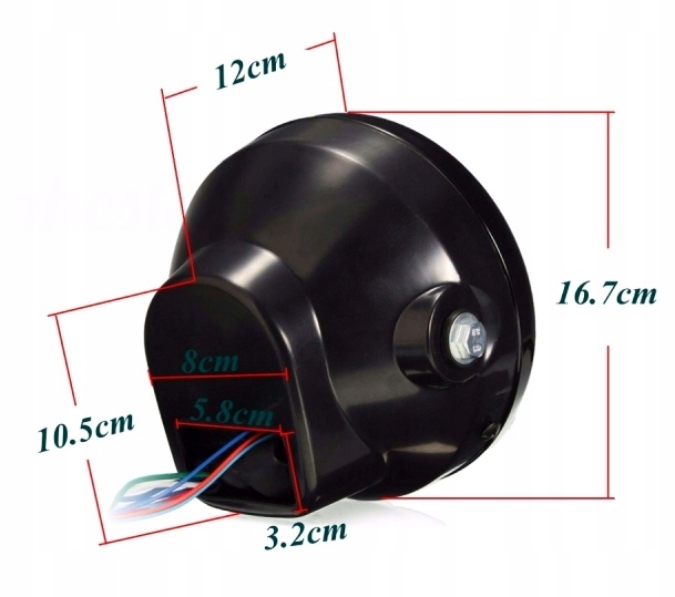 LAMPA 7 CALI H4 Z KIERUNKOWSKAZAMI LED + UCHWYTY Producent inny