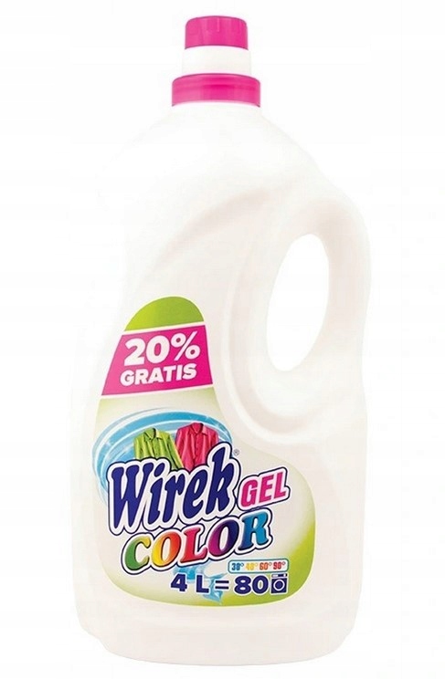 

Żel do prania kolorów Wirek 4 l