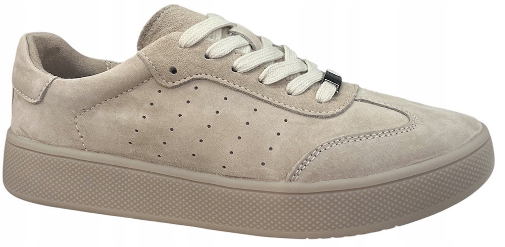 Dámské tenisky Filippo DP7524/26 Světle béžová kůže Nubuk Classic 41 béžová