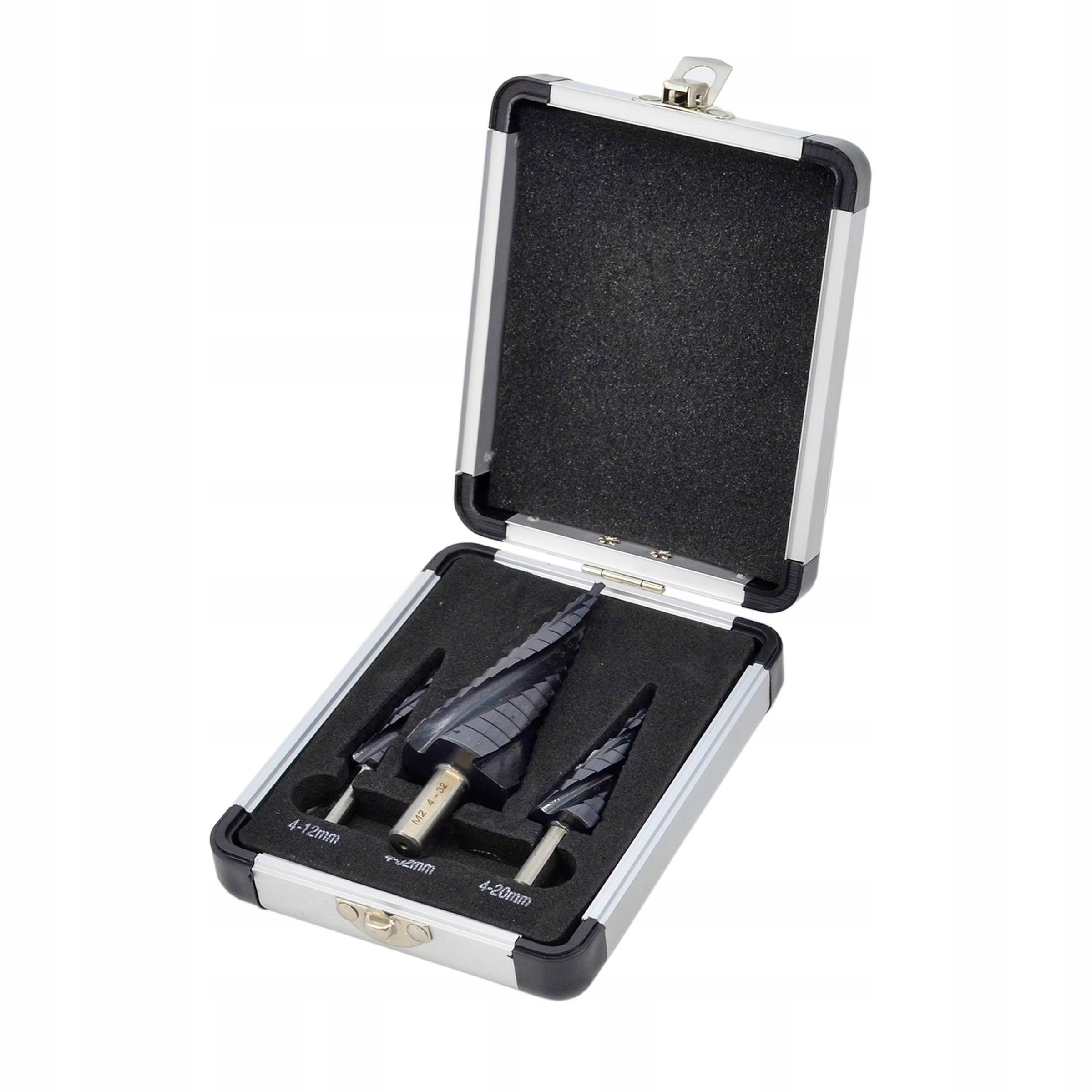 Vrták M2-TiAlN 3 ks 4-12 mm 4-20 mm 4-39 mm Awtools