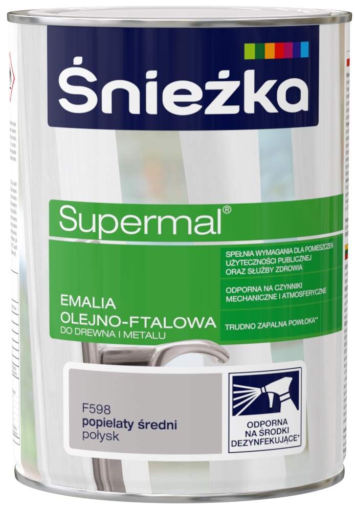 

Śnieżka Farba Olejno-ftalowa Popielaty Średni 0,8L