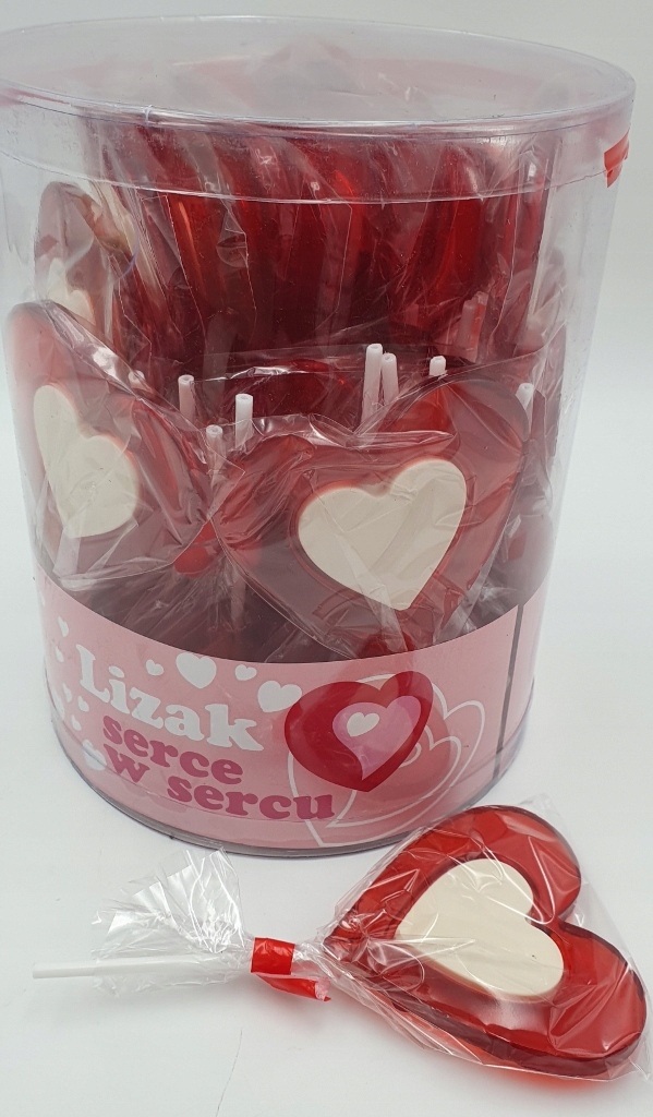Levně lízátko Srdce V Srdci 40 g 40ks