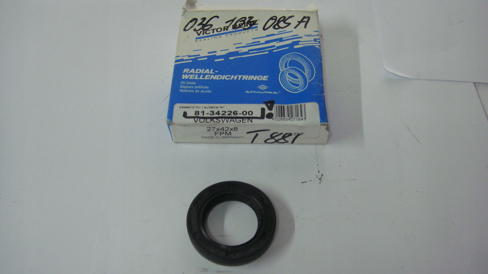 USZCZELNIACZ WAŁKA ROZRZĄDU AUDI VW 036103085A