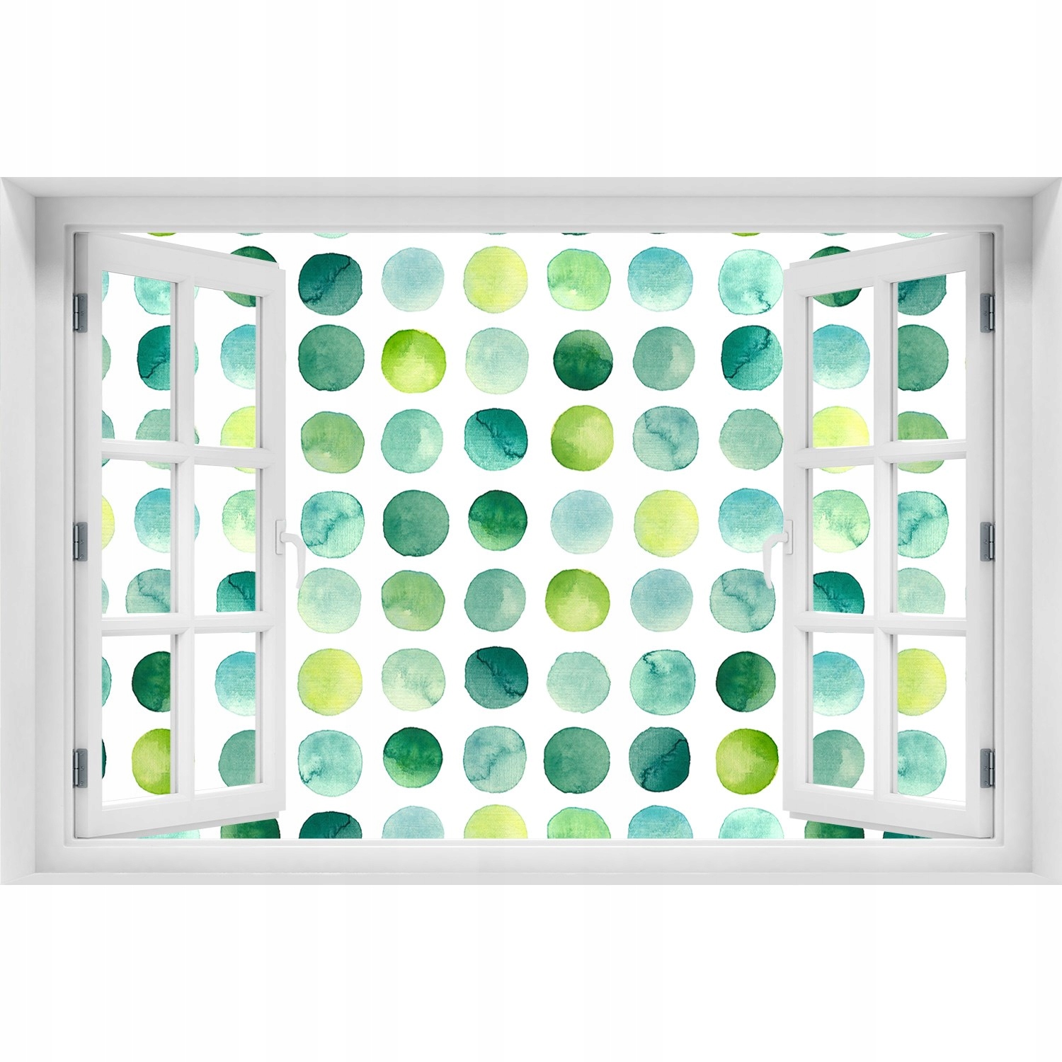 

Fototapeta Naklejka ścienna Zielone kropki 120x80