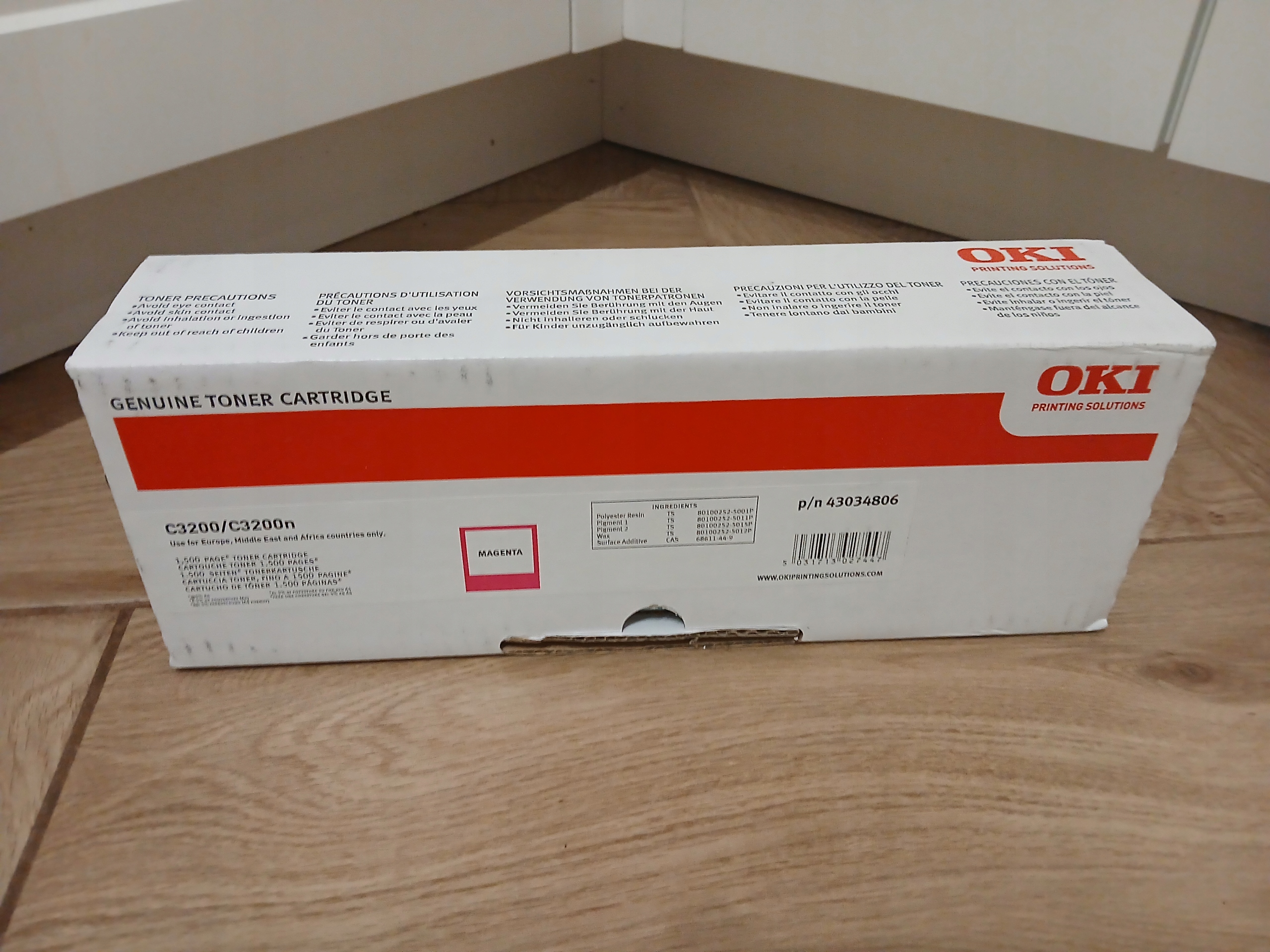 Toner Oki C3200 43034806 Magenta Originál