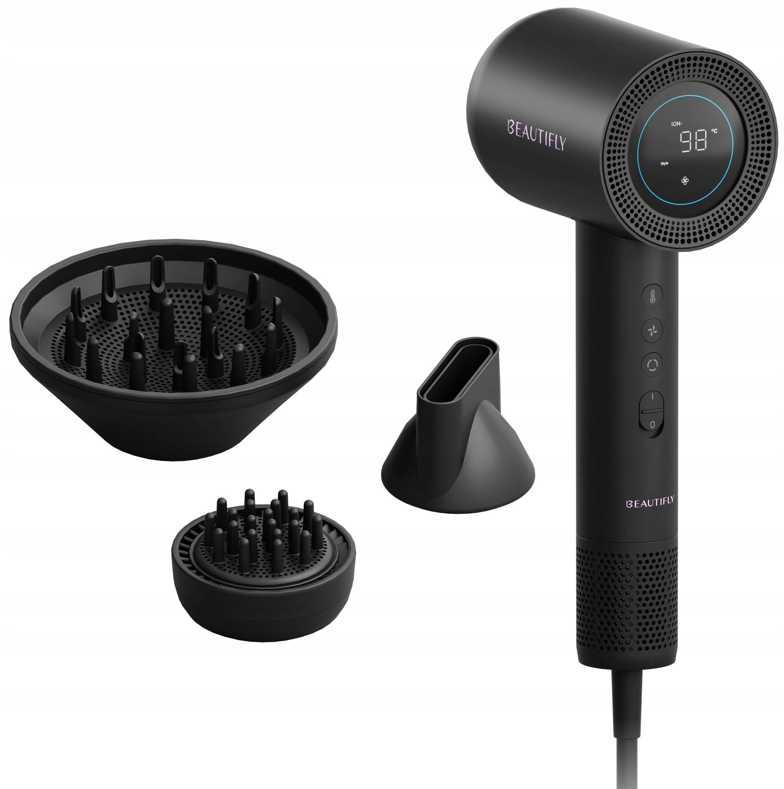 Ionizační vysoušeč vlasů difuzér 1600 W Beautifly MistEssence