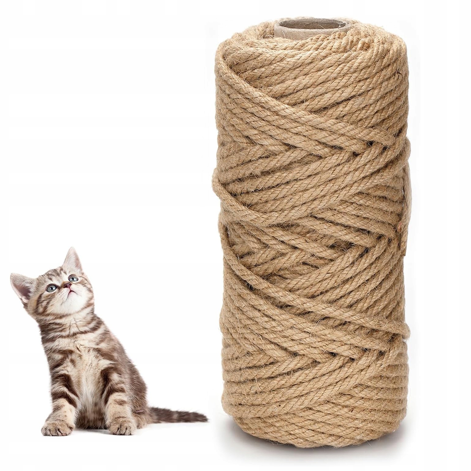 Levně Jutové Lano Šňůra Na Škrabadlo Pro Kočky 8 mm 100 m