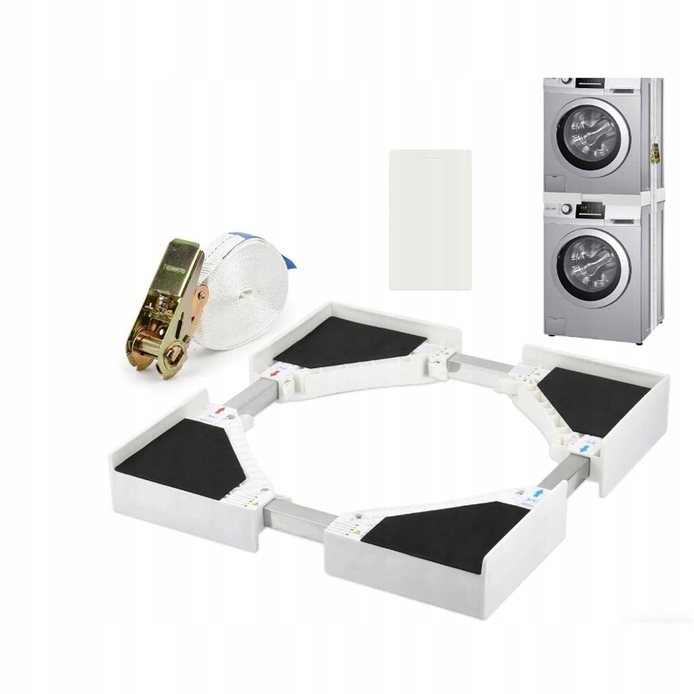 Uniwersalny Łącznik Pralki I Suszarki Z Regulacją I Antypoślizgową Ramą