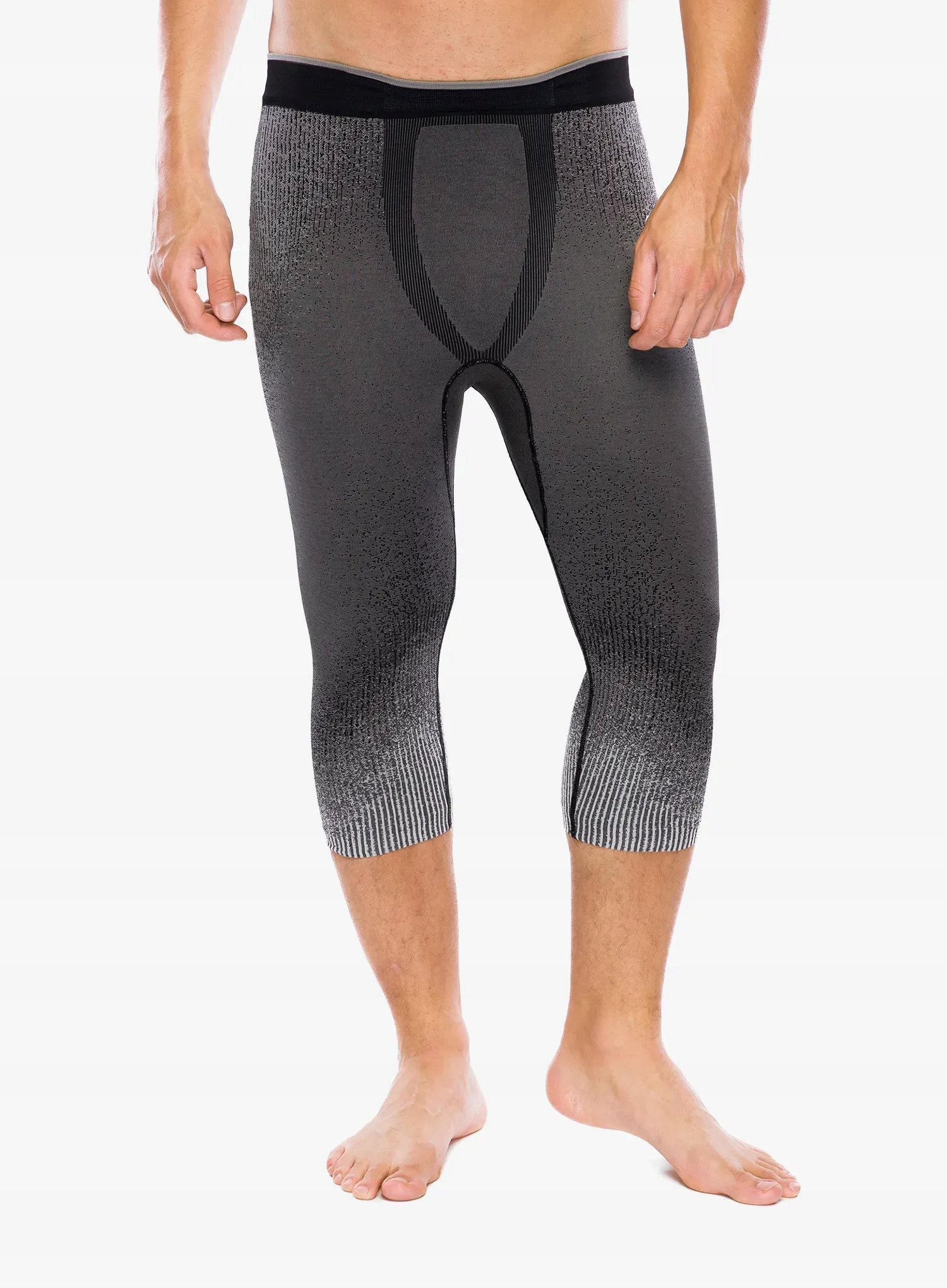 Legginsy termoaktywne Odlo Performance Warm Blackcomb Bl 3/4 black L