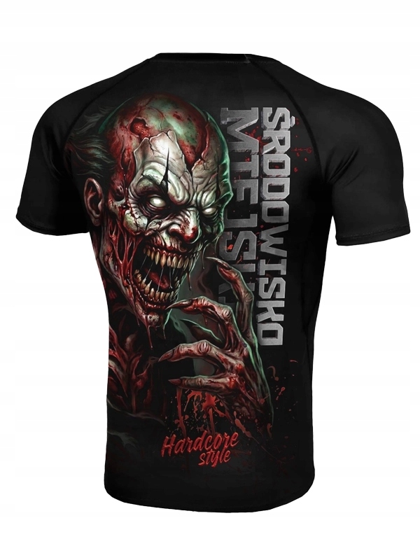 Środowisko Miejskie Rashguard Krátký rukáv Ghoul Black L