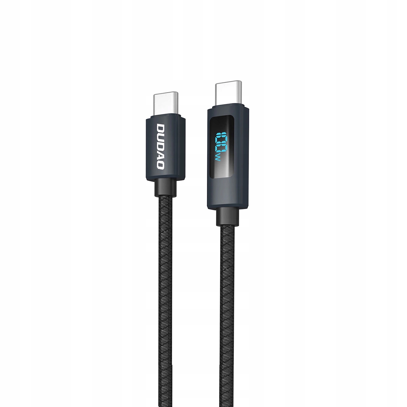 Dudao kabel USB-C do USB-C 100W z wyświetlaczem LED 1m do telefonów