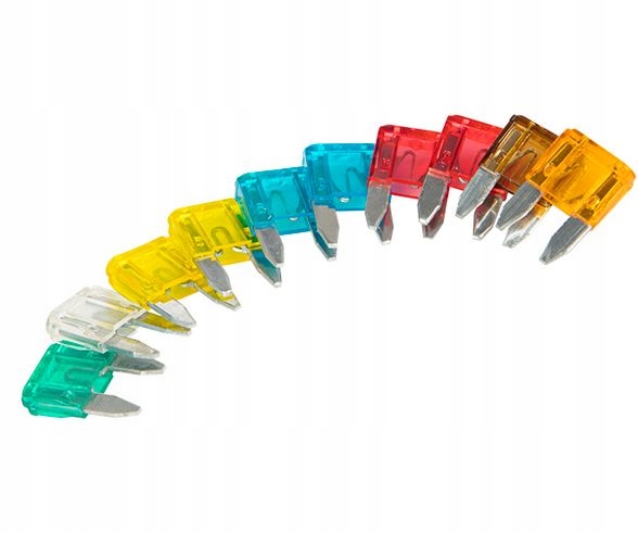 

Zestaw bezpieczniki samochodowe mini 10szt 5-30A