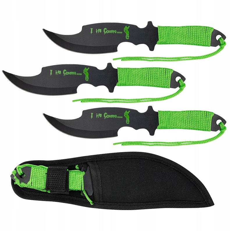 Bsh Adventure Zestaw rzutek 3szt N-439A Noże do rzucania Full tang