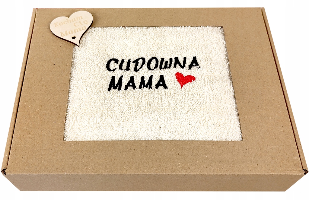 

Na Dzień Mamy Matki Taty Ojca Ręcznik Haft