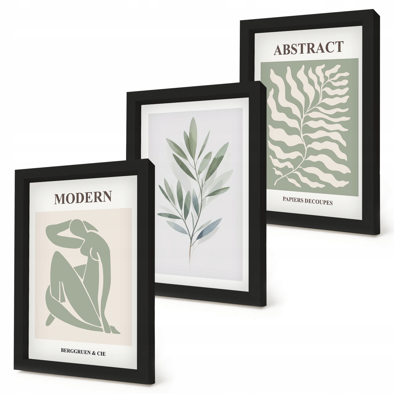 Obraz připravený k zavěšení Design Matisse akvarel boho Černý rám