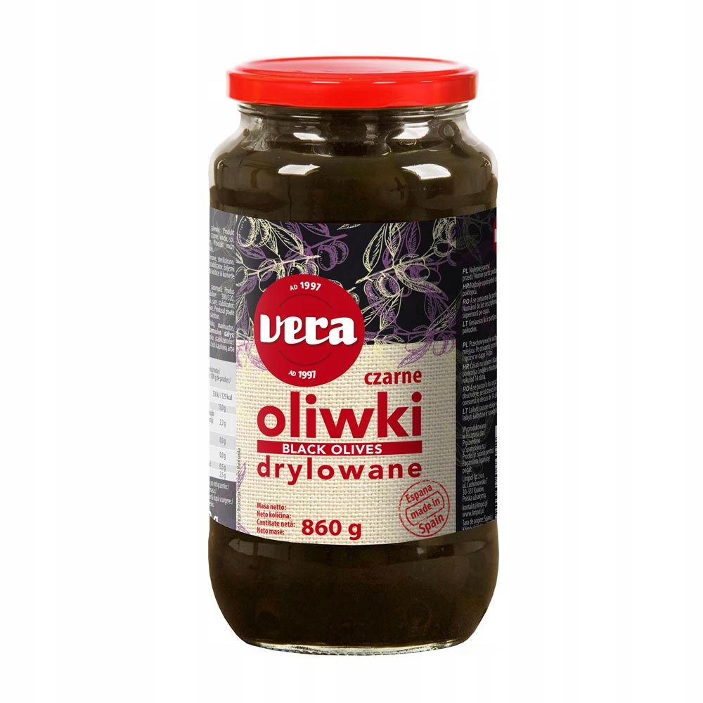 

Vera Oliwki Czarne drylowane 860g/450