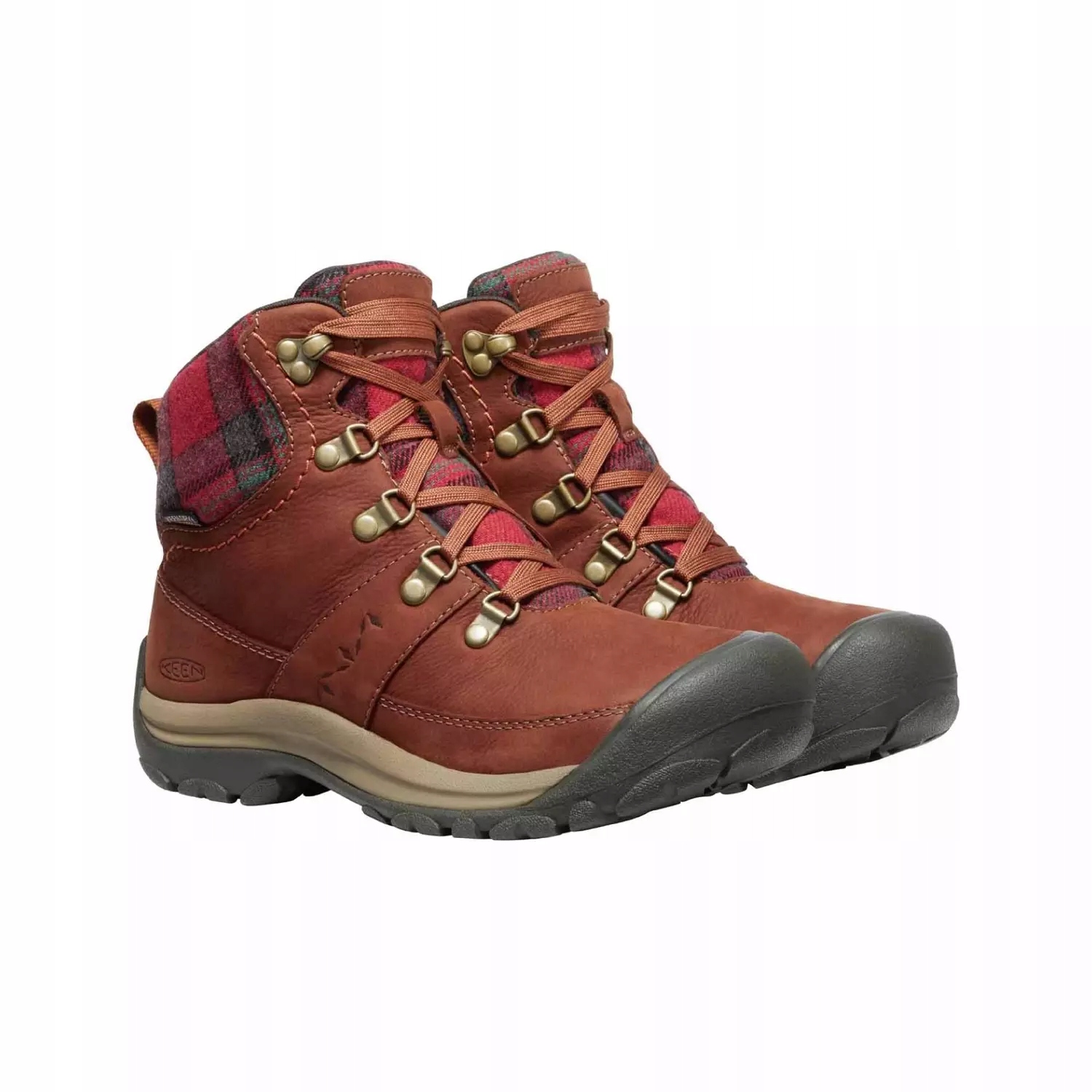 Keen Dámské zimní boty Kaci III Winter Mid Wp Tortoise Shell červené