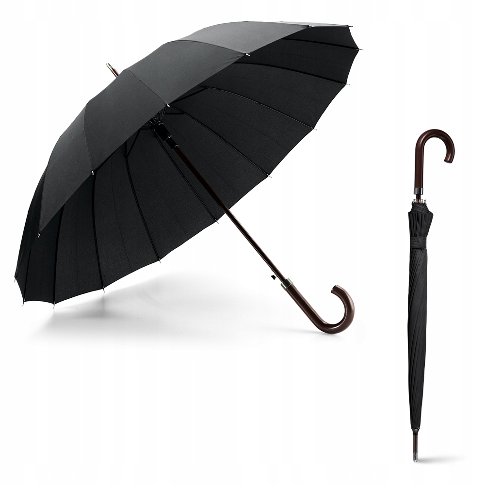 

Parasol automatyczny 16 Paneli czarny Mocny