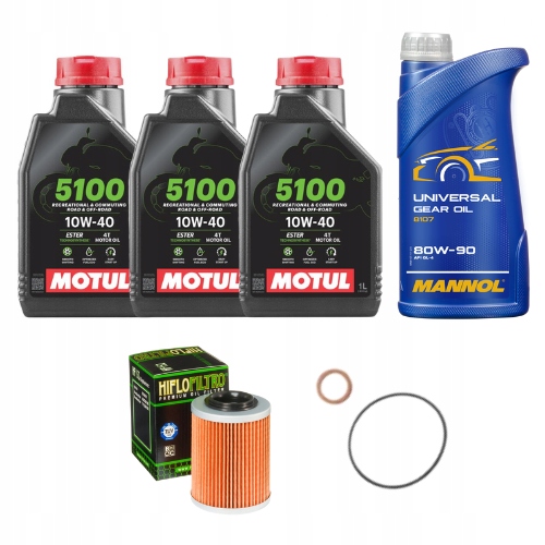 Olejový filter Cf Moto 450 520 625 Servisný set Motul krúžok a tesnenie