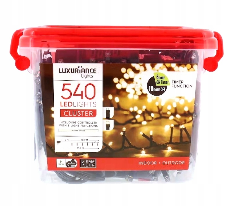 

Lampki Choinkowe 540 Led 15,7 metra TIMER+program