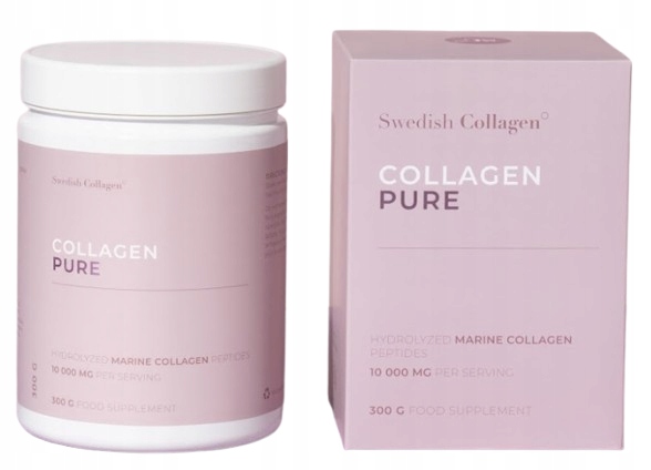 Swedish Nutra Collagen Pure 300 g Stawy Kości Nawilżenie Regeneracja Skóra