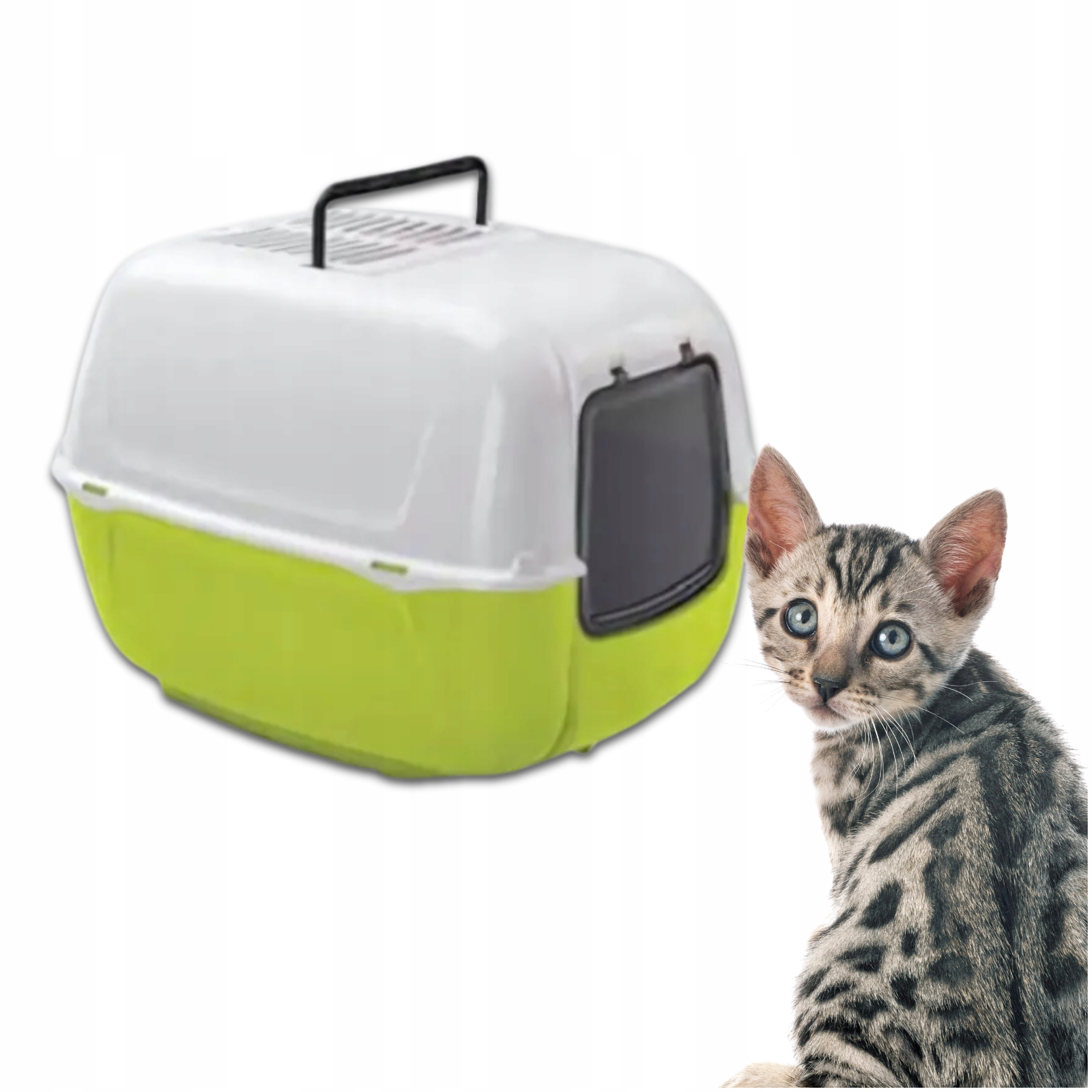 Levně Toaleta Pro Kočky Uzavřená toaleta s krytem na Stelivo s filtrem Ferplast Prima