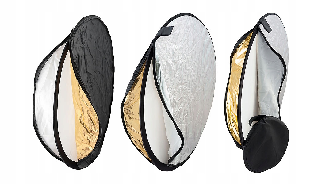 BLENDA FOTOGRAFICZNA 5W1 80 cm ZŁOTA SREBRNA DYFUZOR EAN (GTIN) 5906395044863